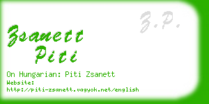 zsanett piti business card